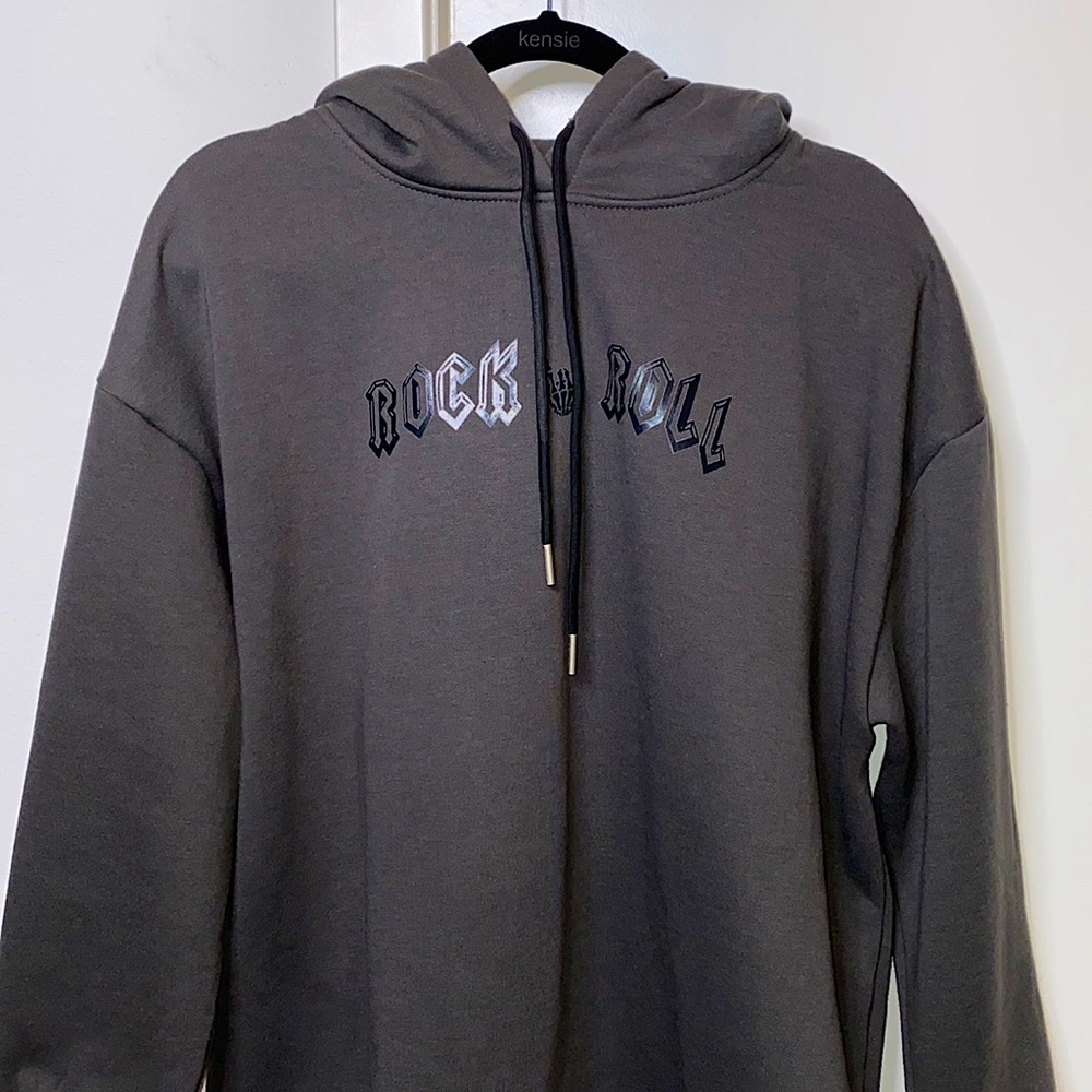 SHEIN Oversized Hoodie Sweatshirt Dress